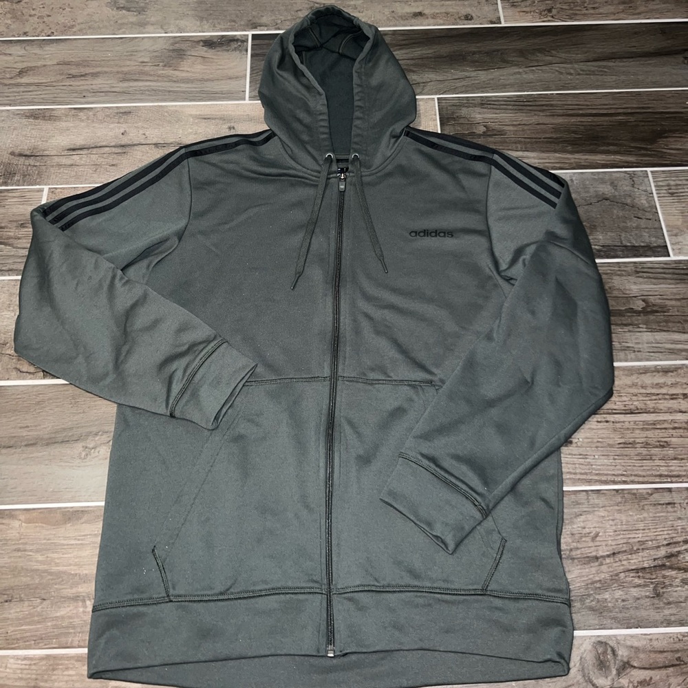 Olive green adidas lightweight jacket